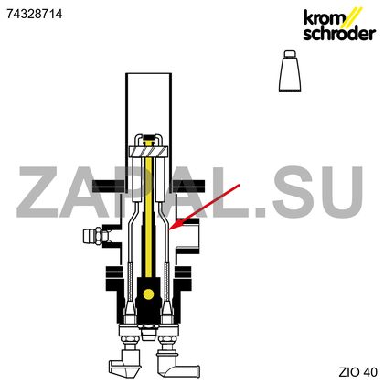 Электродный стержень ZIO 40 L335